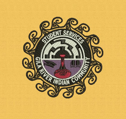 Student services embroidered emblem